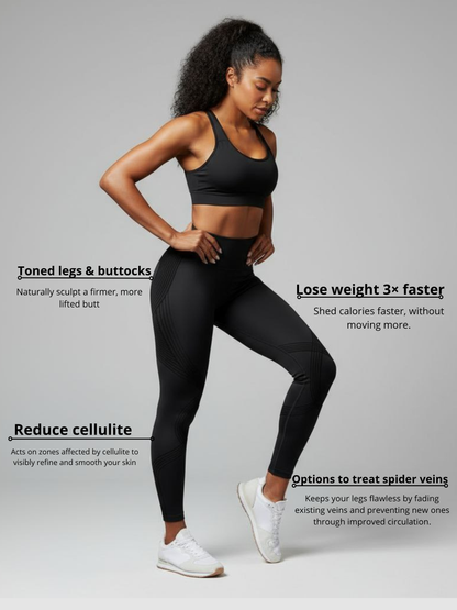 3D Leggings with Resistance Band | Metabolism Booster